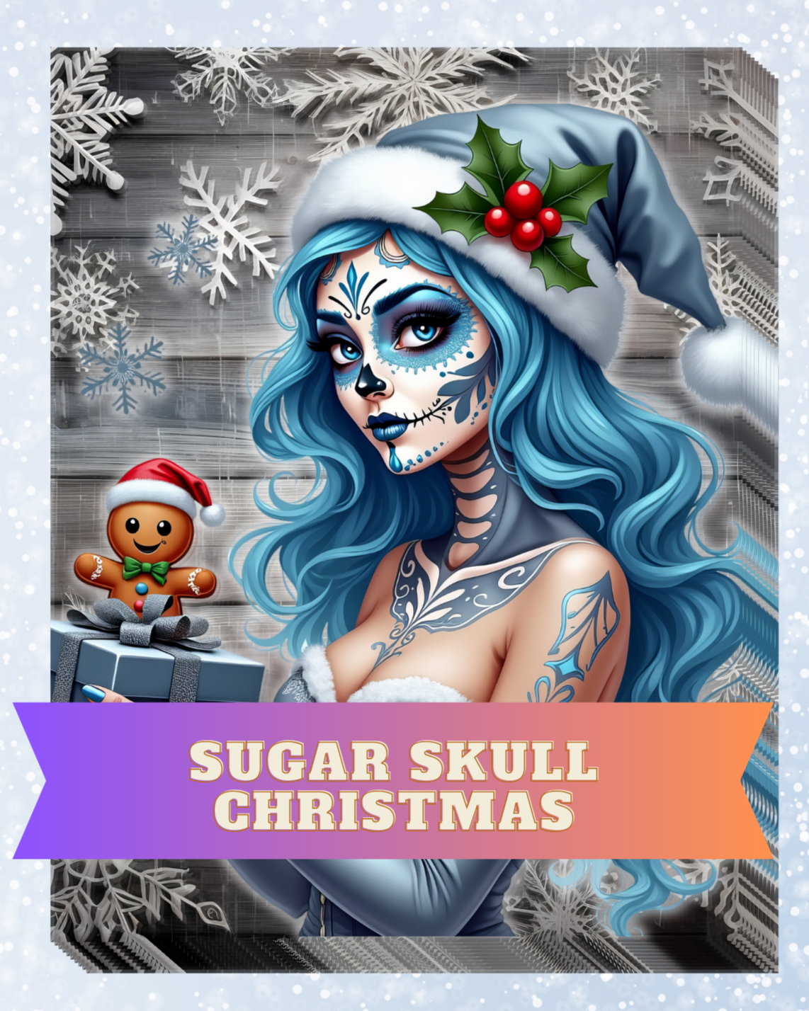 "Sugar Skull Christmas" Decorative Diamond Painting Release Papers