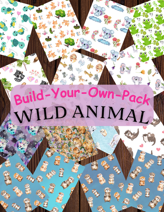 Wild Animal Build Your Own Pack Premium Decorative Release Papers