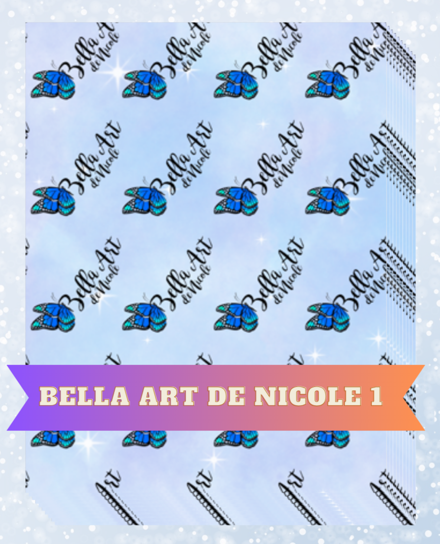 "Bella Art de Nicole 1" Decorative Diamond Painting Release Papers