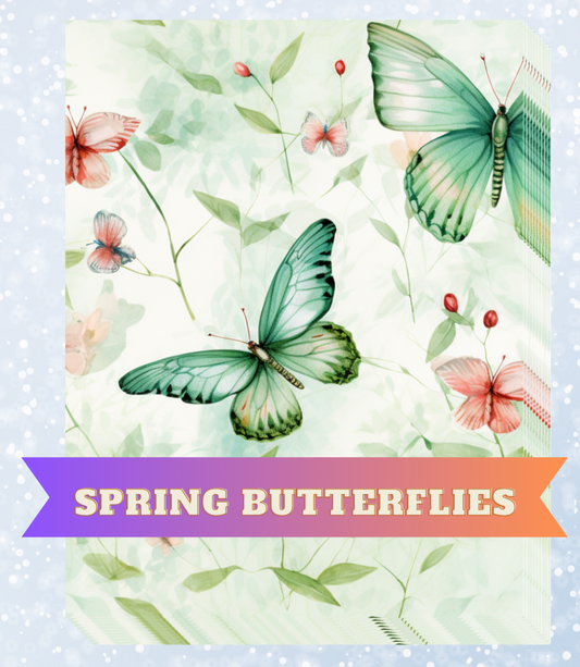 "Spring Butterflies" Decorative Diamond Painting Release Papers