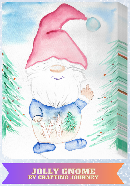 "Jolly Gnome" By Crafting and Crime Daily Decorative Diamond Painting Release Papers