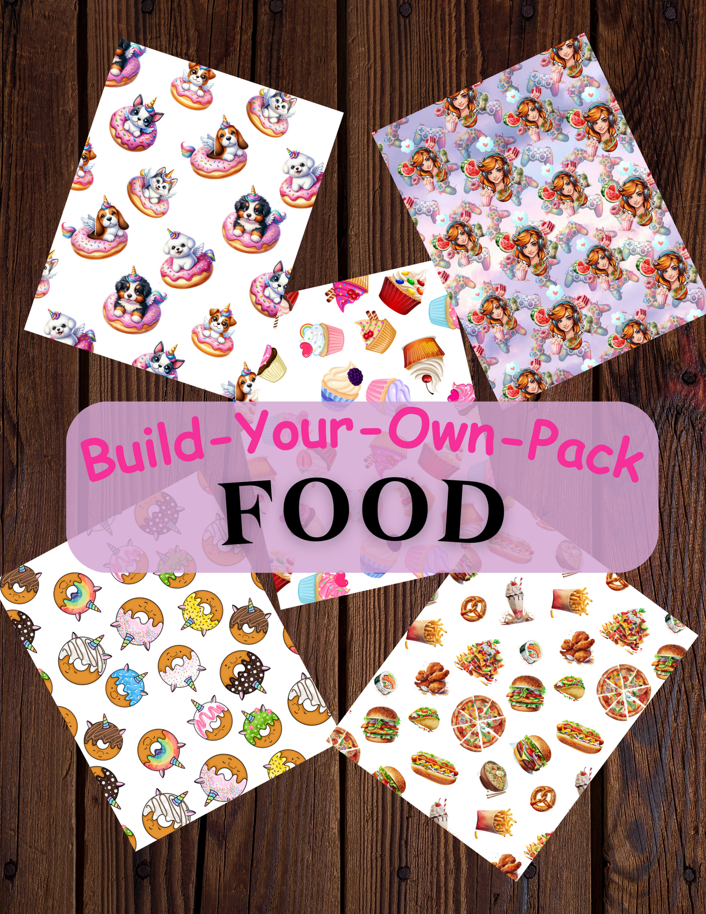 Food Build Your Own Pack Premium Decorative Release Papers