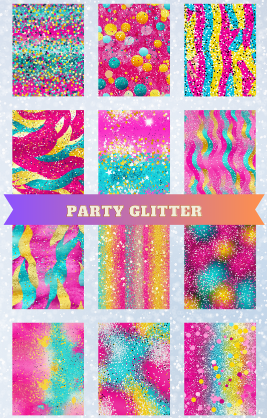 "Party Glitter" Premium Diamond Painting Release Papers