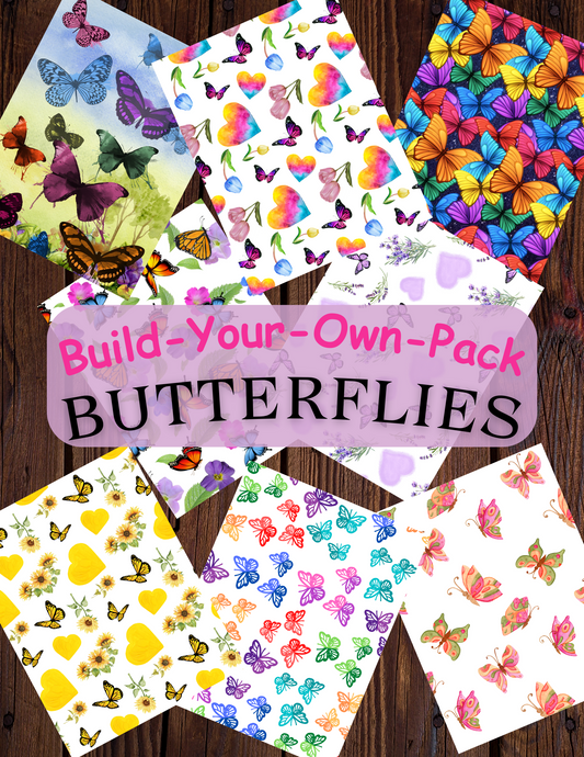 Butterflies Build Your Own Pack Premium Decorative Release Papers