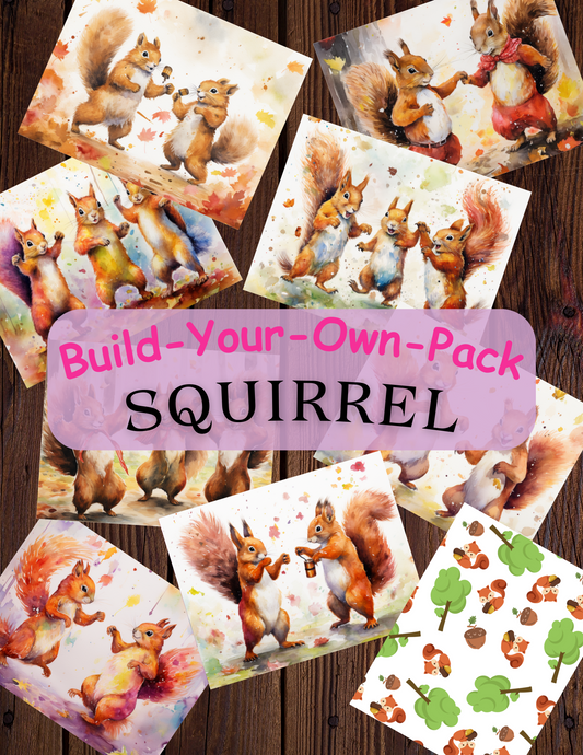 Squirrel Build Your Own Pack Premium Decorative Release Papers