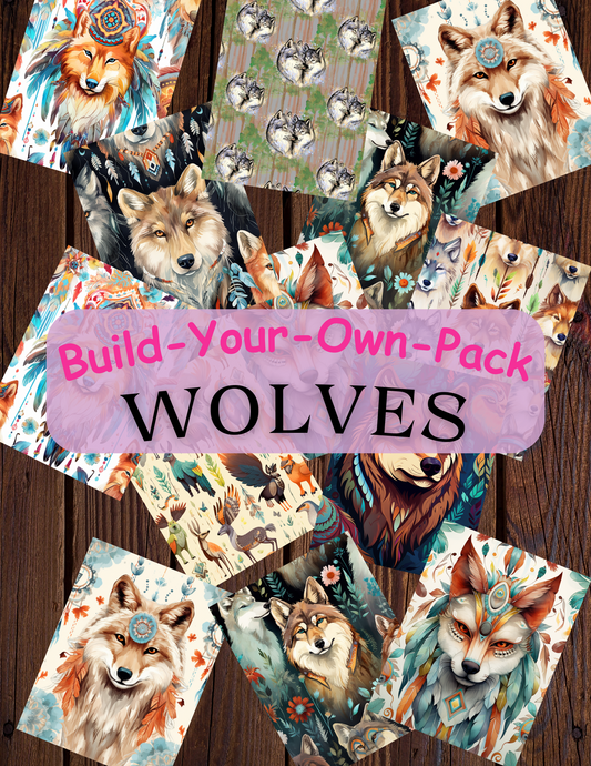 Wolves Build Your Own Pack Premium Decorative Release Papers