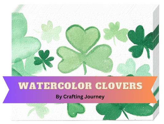 "Watercolor Clovers" by Crafting Journey Decorative Diamond Painting Release Papers