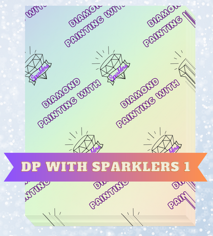 "DP with Sparklers 1" Decorative Diamond Painting Release Papers