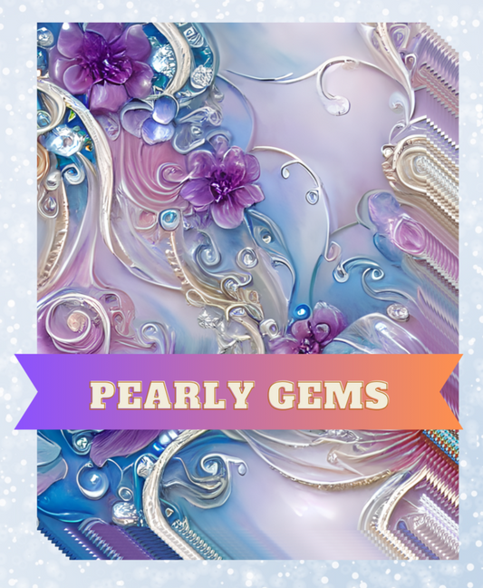 "Pearly Gems" Decorative Diamond Painting Release Papers