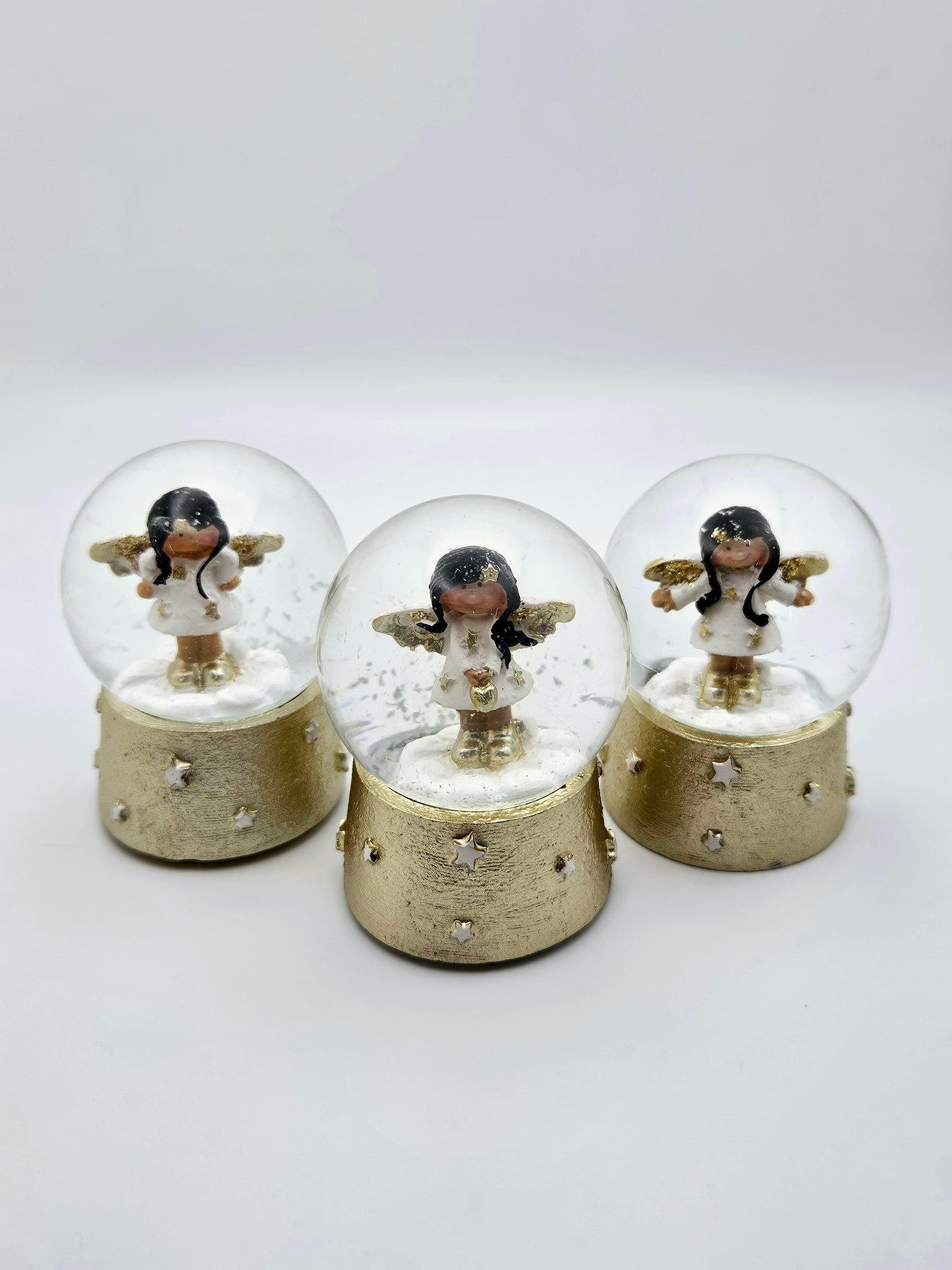 Black Hair Angel Snow Globe Coverminders