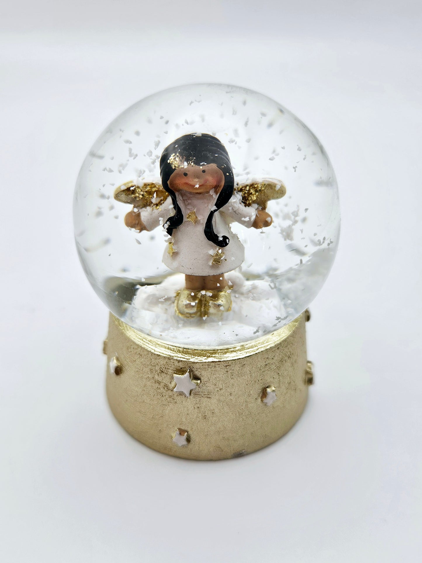 Black Hair Angel Snow Globe Coverminders