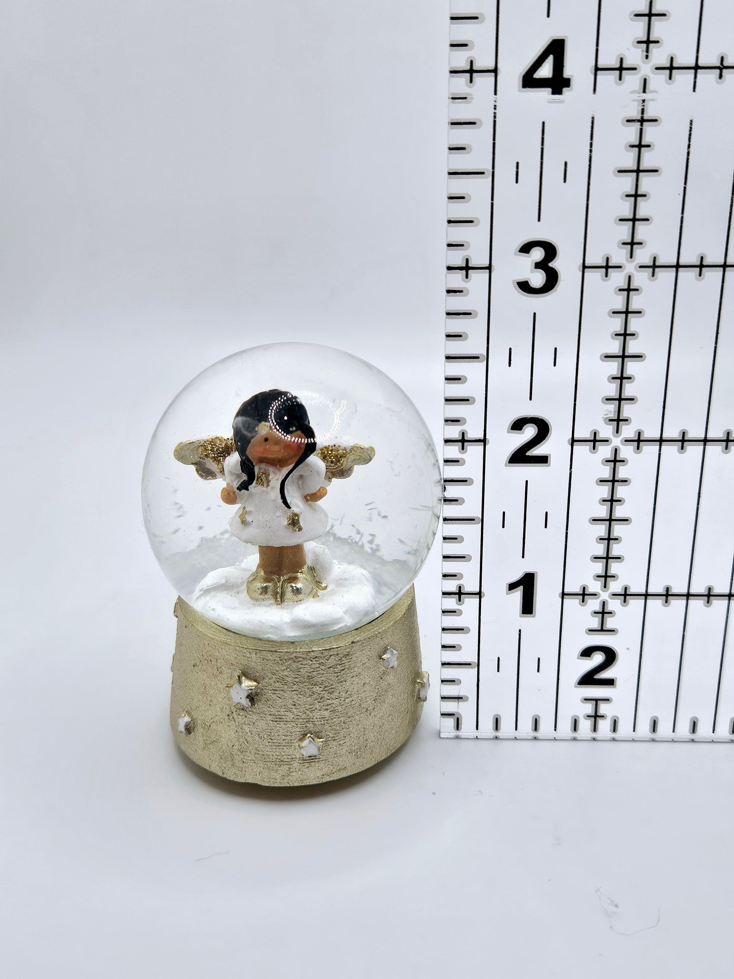 Black Hair Angel Snow Globe Coverminders