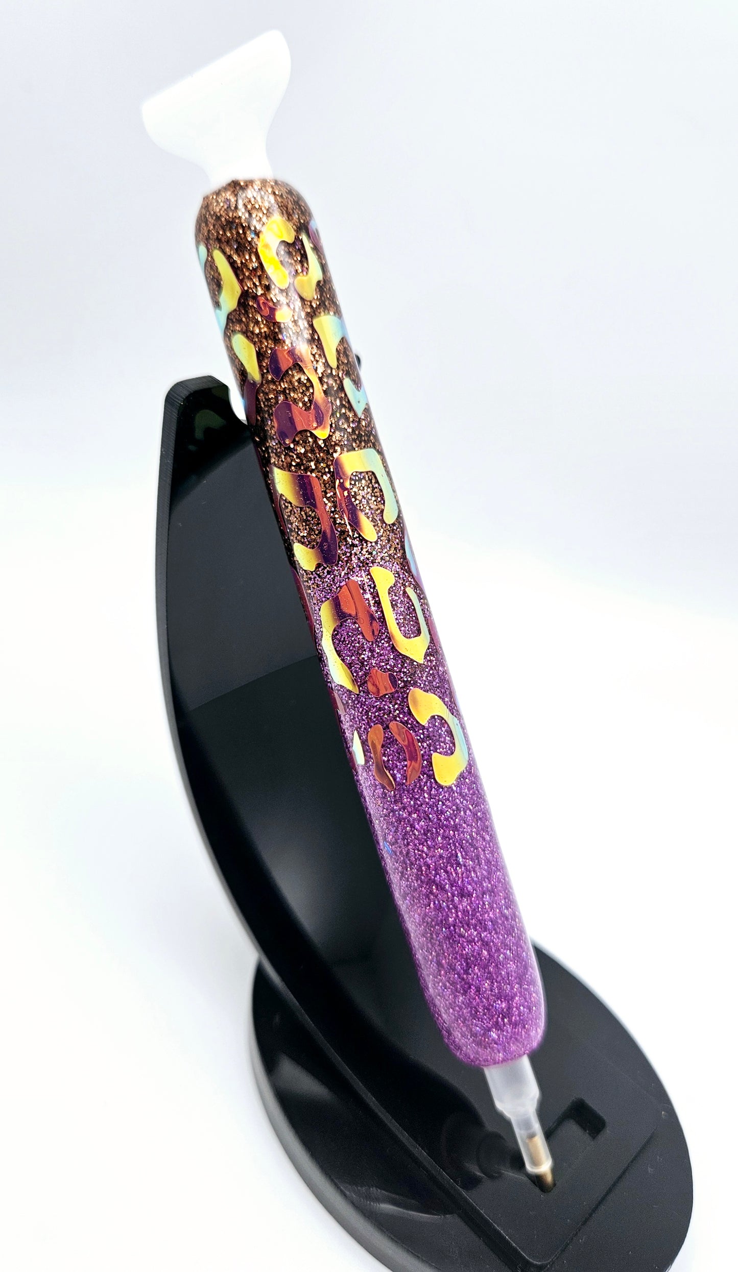 Copper & Pink Cheetah Print Diamond Painting Pen