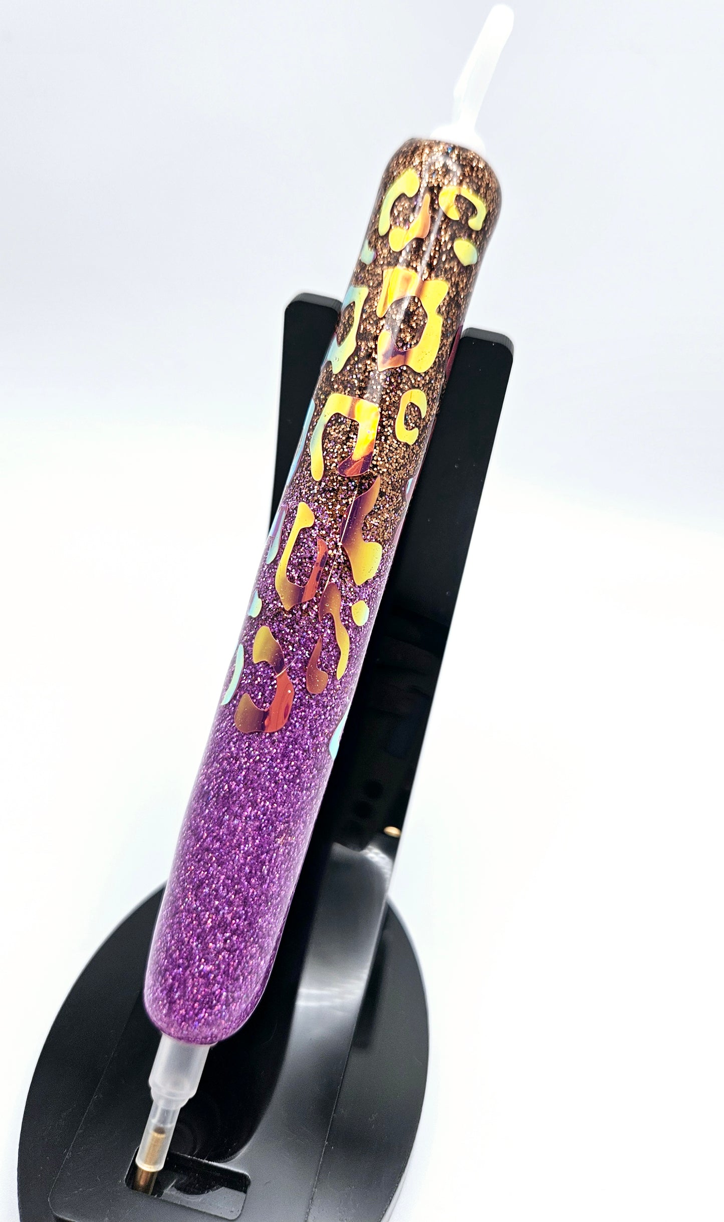 Copper & Pink Cheetah Print Diamond Painting Pen