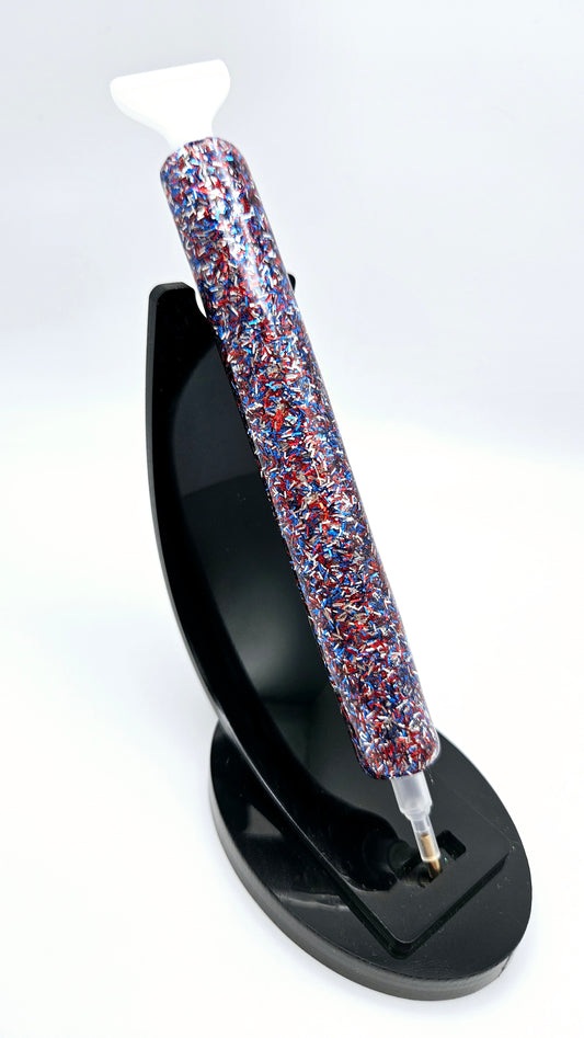 Patriotic Confetti Diamond Painting Pen