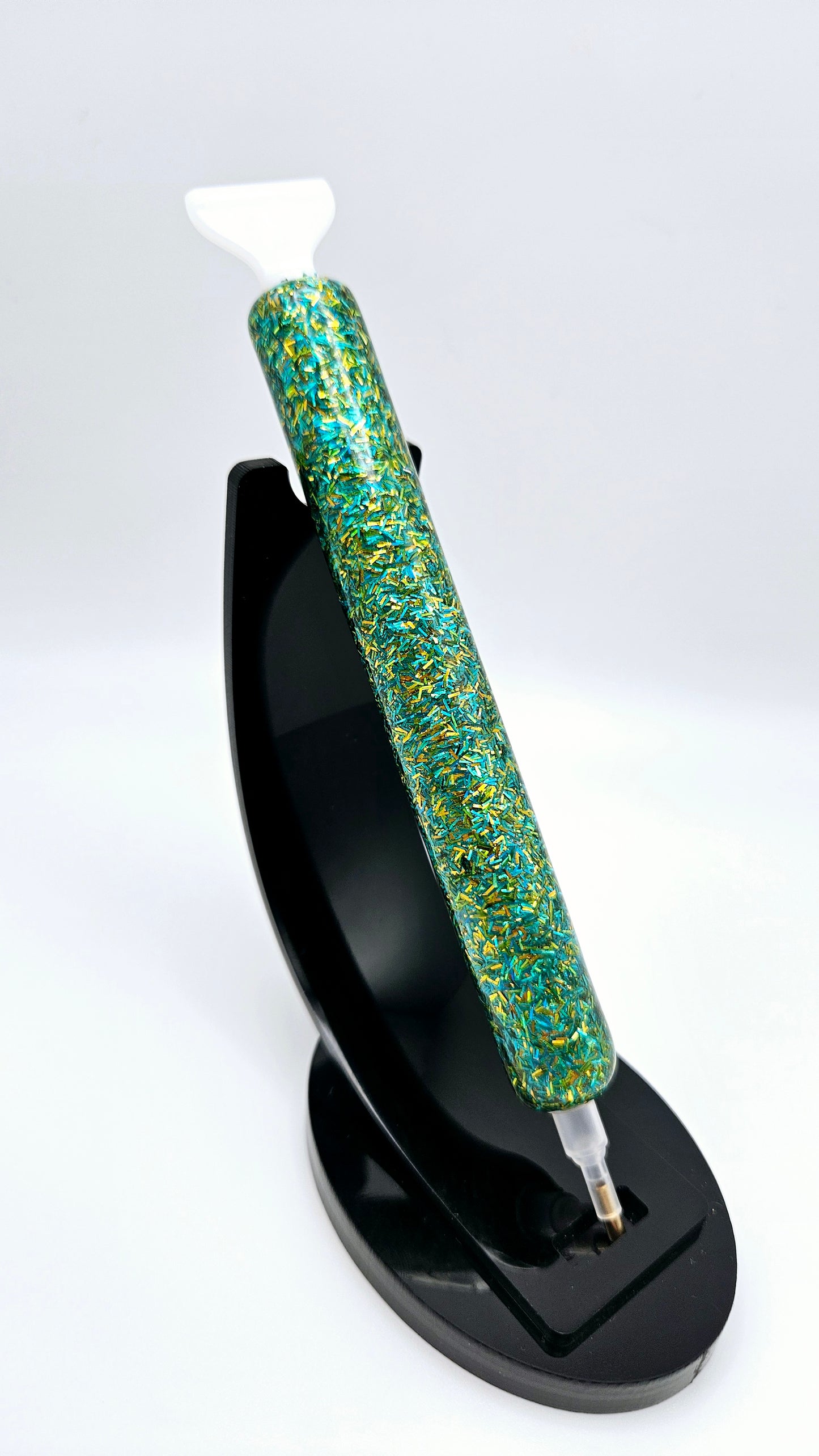 Green Confetti Glitter Diamond Painting Pen