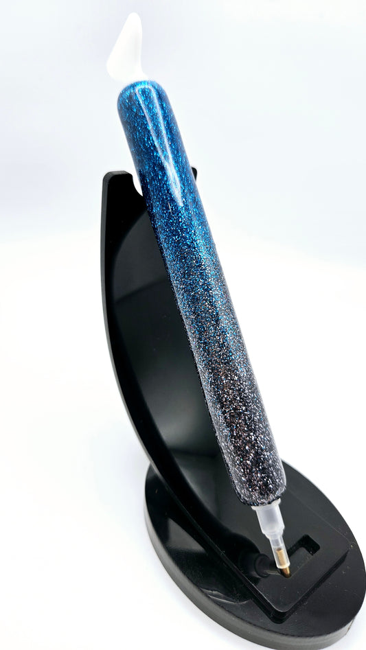 Blue & Silver Ombre Diamond Painting Pen