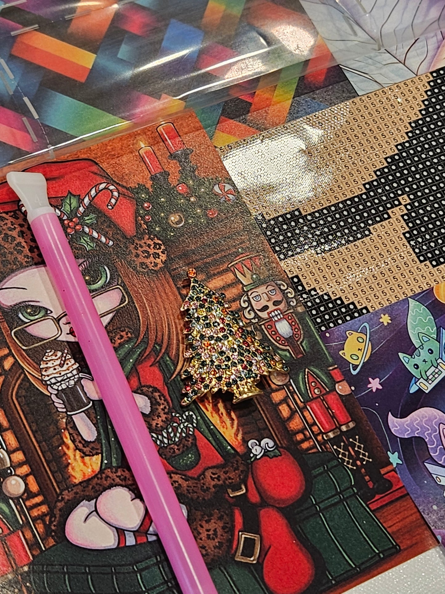 Shimmery Gold Christmas Tree Coverminder