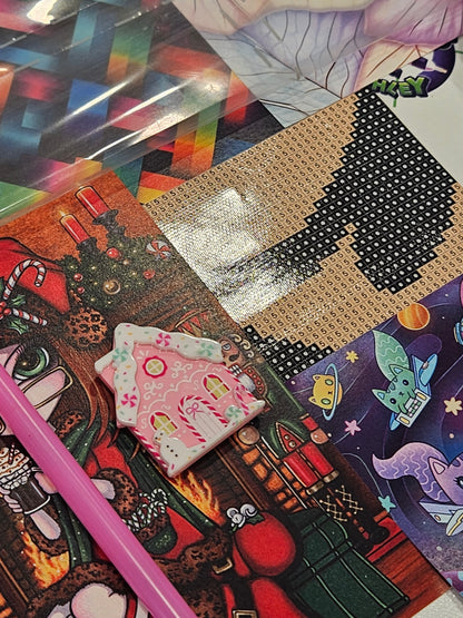 Pink Gingerbread House Coverminder