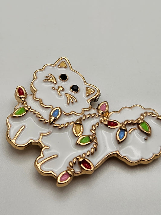 Christmas Light Kitty Coverminder