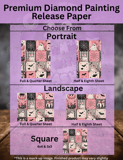 "Pink Halloween Patchwork" Premium Accessories for Diamond Painting