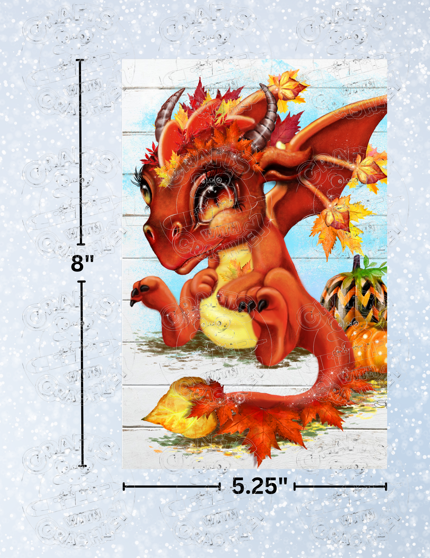 "Autumn Lil Dragonz" by ©Sheena Pike Premium Decorative Release Papers for Diamond Painting