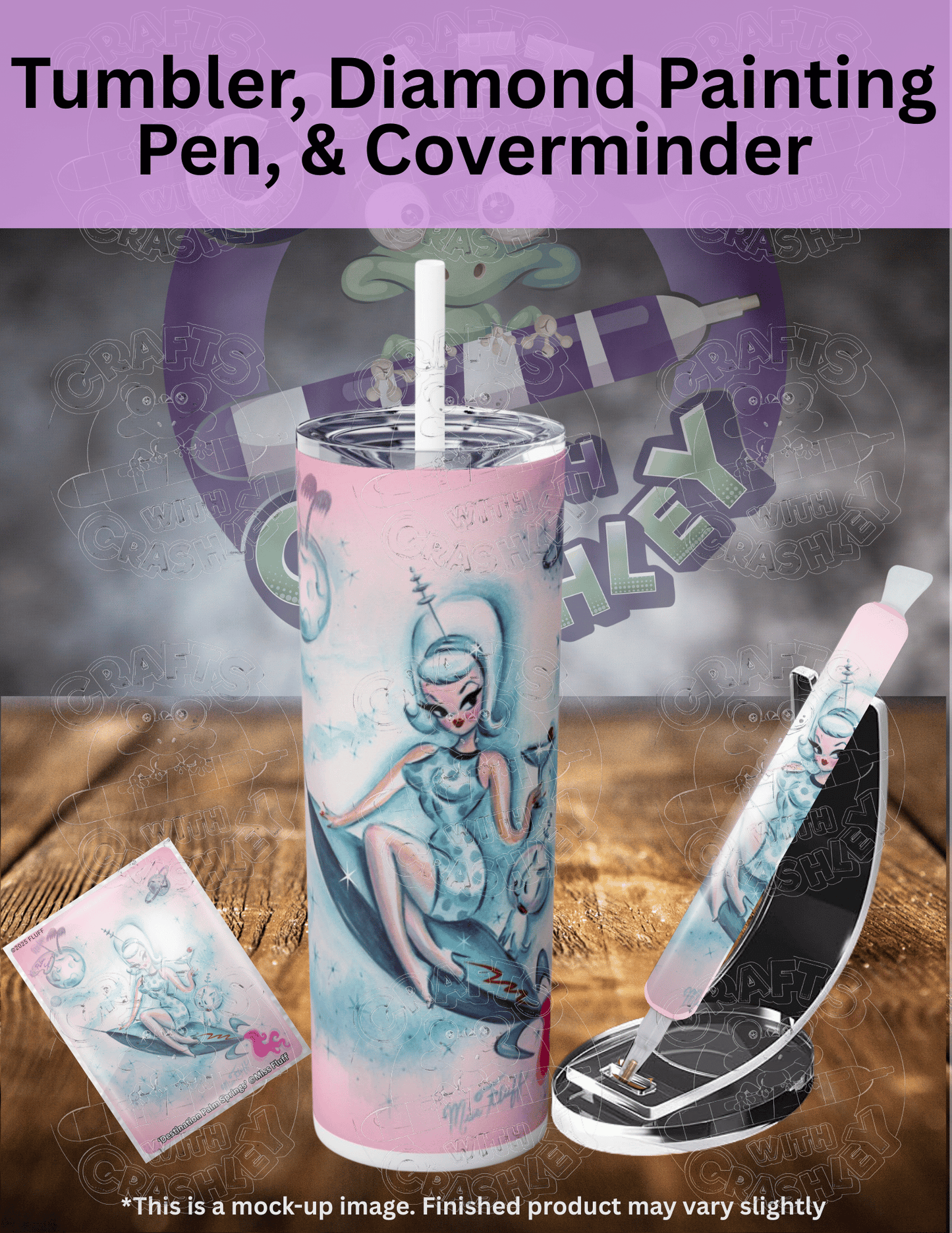 "Destination Palm Springs" by ©Miss Fluff Premium Accessories for Diamond Painting