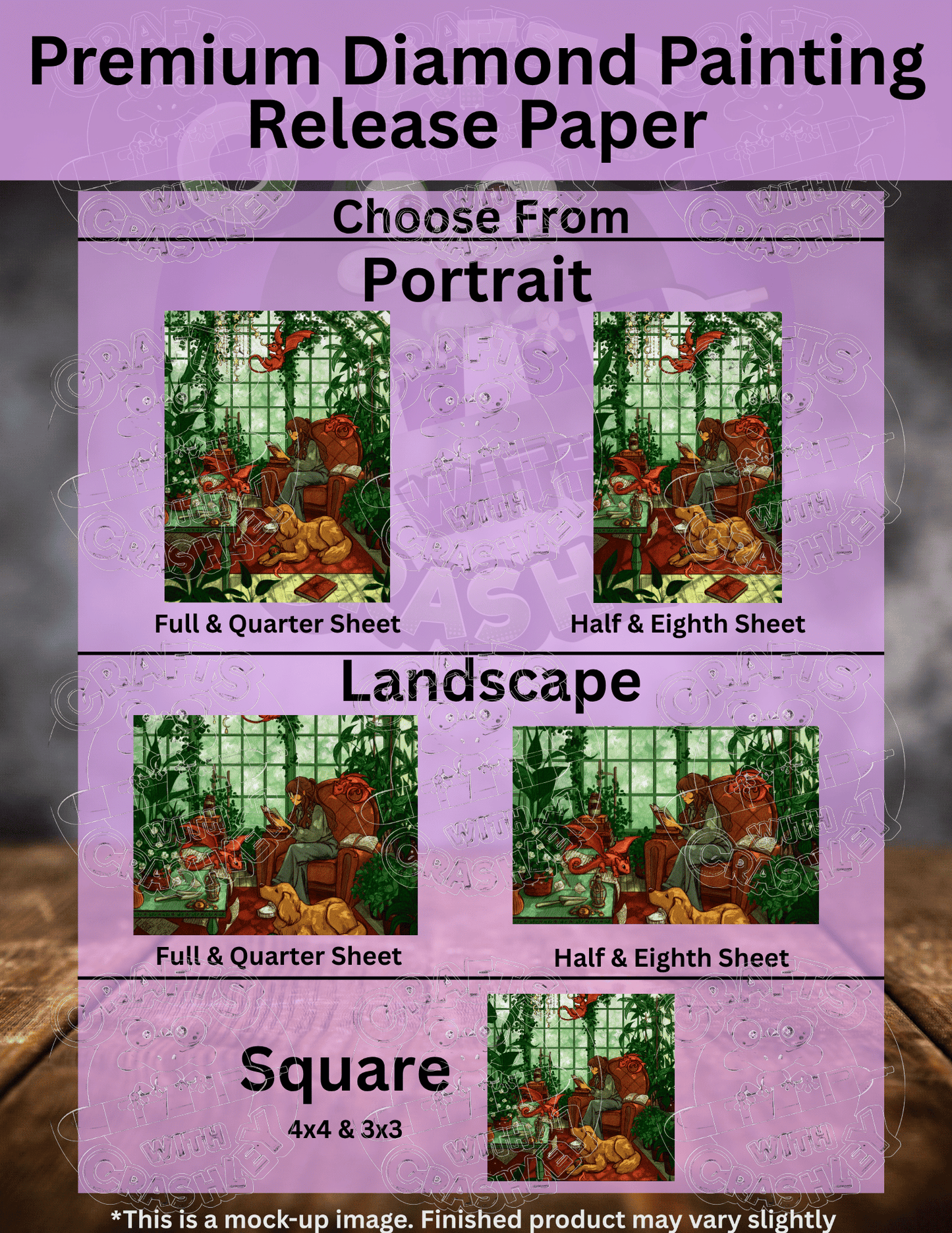 "Greenhouse Library" by ©ERA Arts Premium Accessories for Diamond Painting