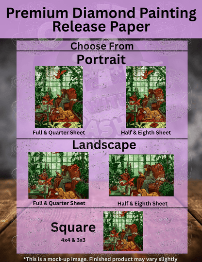 "Greenhouse Library" by ©ERA Arts Premium Accessories for Diamond Painting