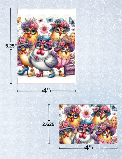 "The Chick A Dee Ladies" by ©Sherri Baldy Decorative Diamond Painting Release Papers