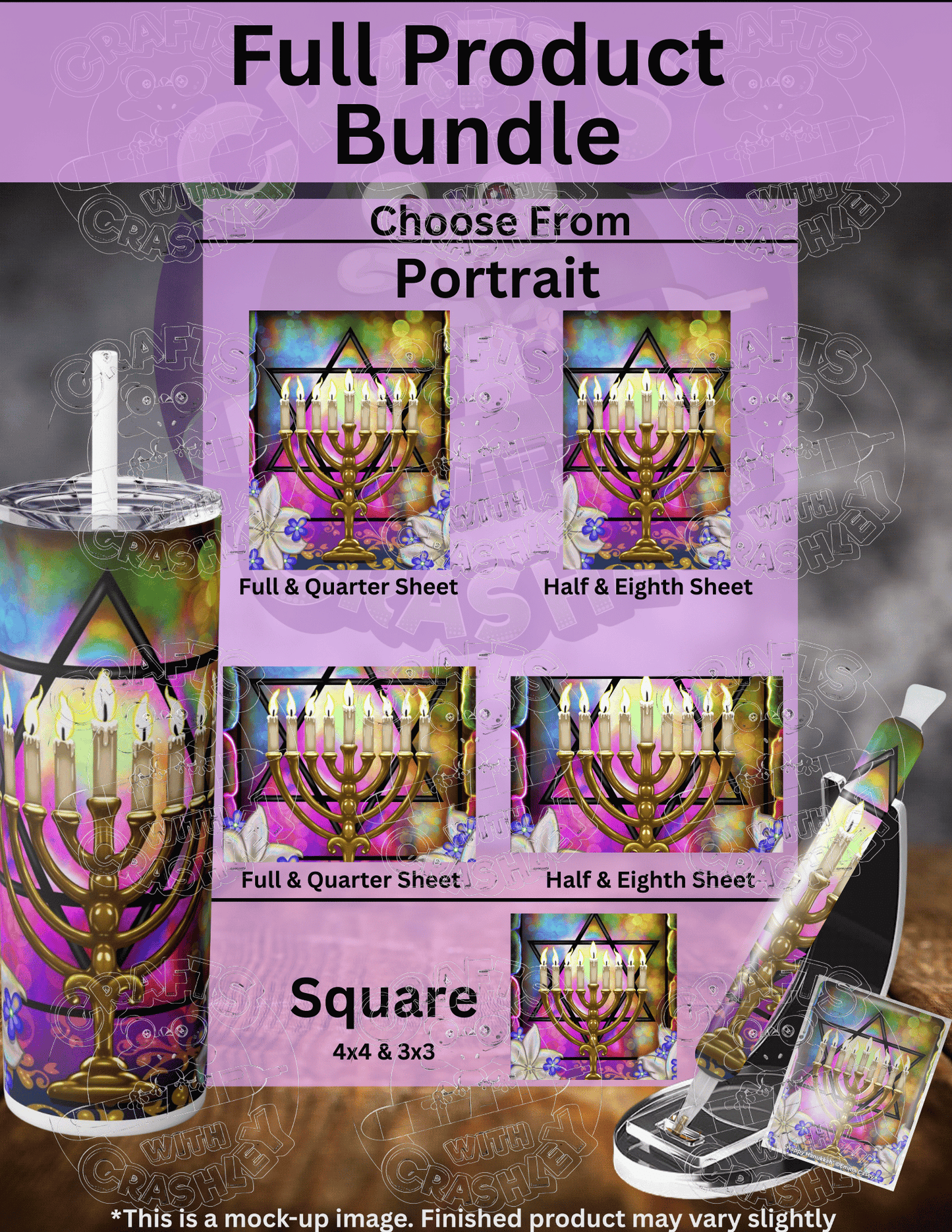 "Happy Hanukkah" by ©Emma Casey Premium Accessories for Diamond Painting