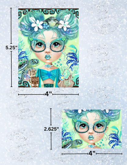 "Sea Turtle Sierra" by ©Sheena Pike Decorative Diamond Painting Release Papers