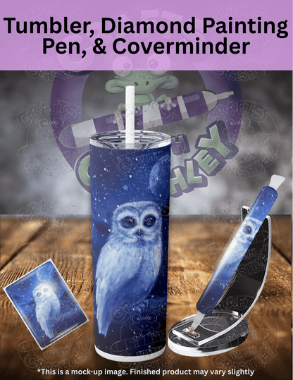 "Snowy Owl" by ©Aria Illustration Premium Accessories for Diamond Painting