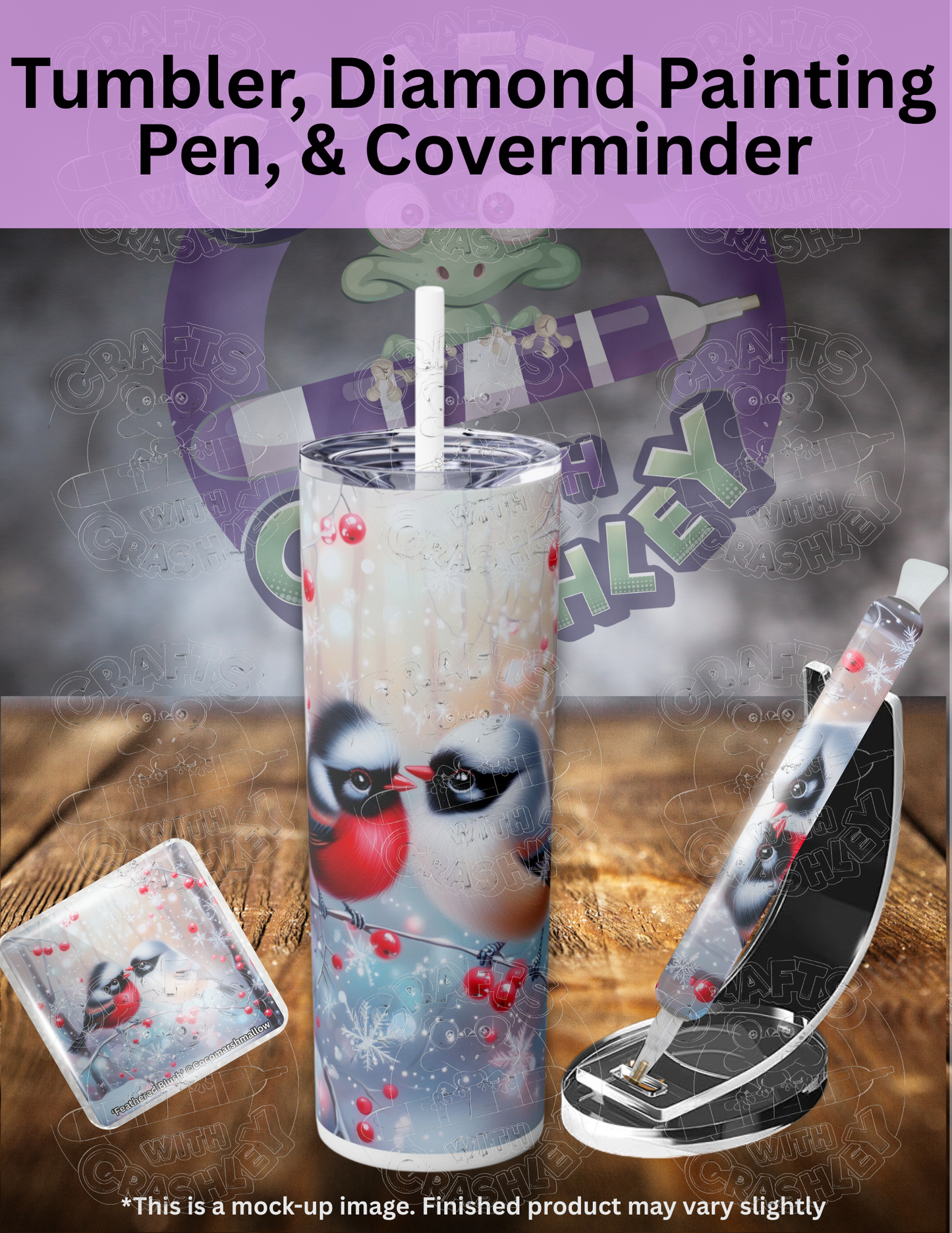 "Feathered Blush" by ©Cocomarshmallow Premium Accessories for Diamond Painting