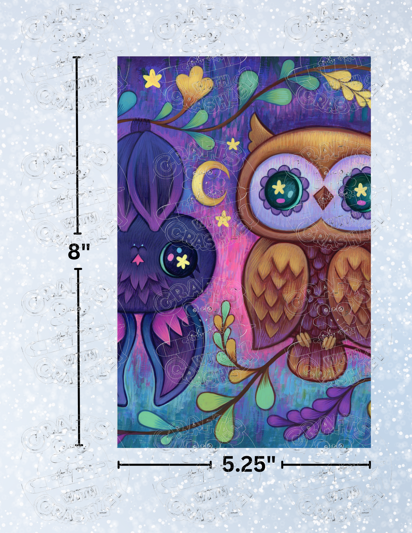 "Komori No Fukumo" by ©Jeremiah Ketner Premium Decorative Release Papers for Diamond Painting