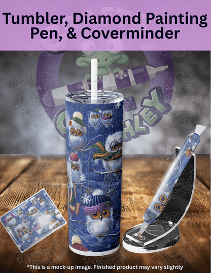 "Night Owls with Hats" by ©Janet Stever Premium Accessories for Diamond Painting