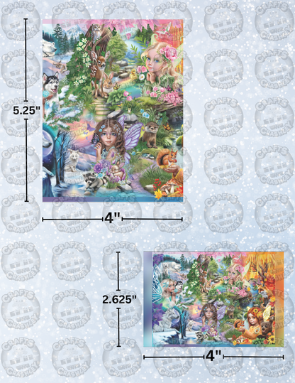 "A Season of Fairies" by ©Sheena Pike Decorative Diamond Painting Release Papers