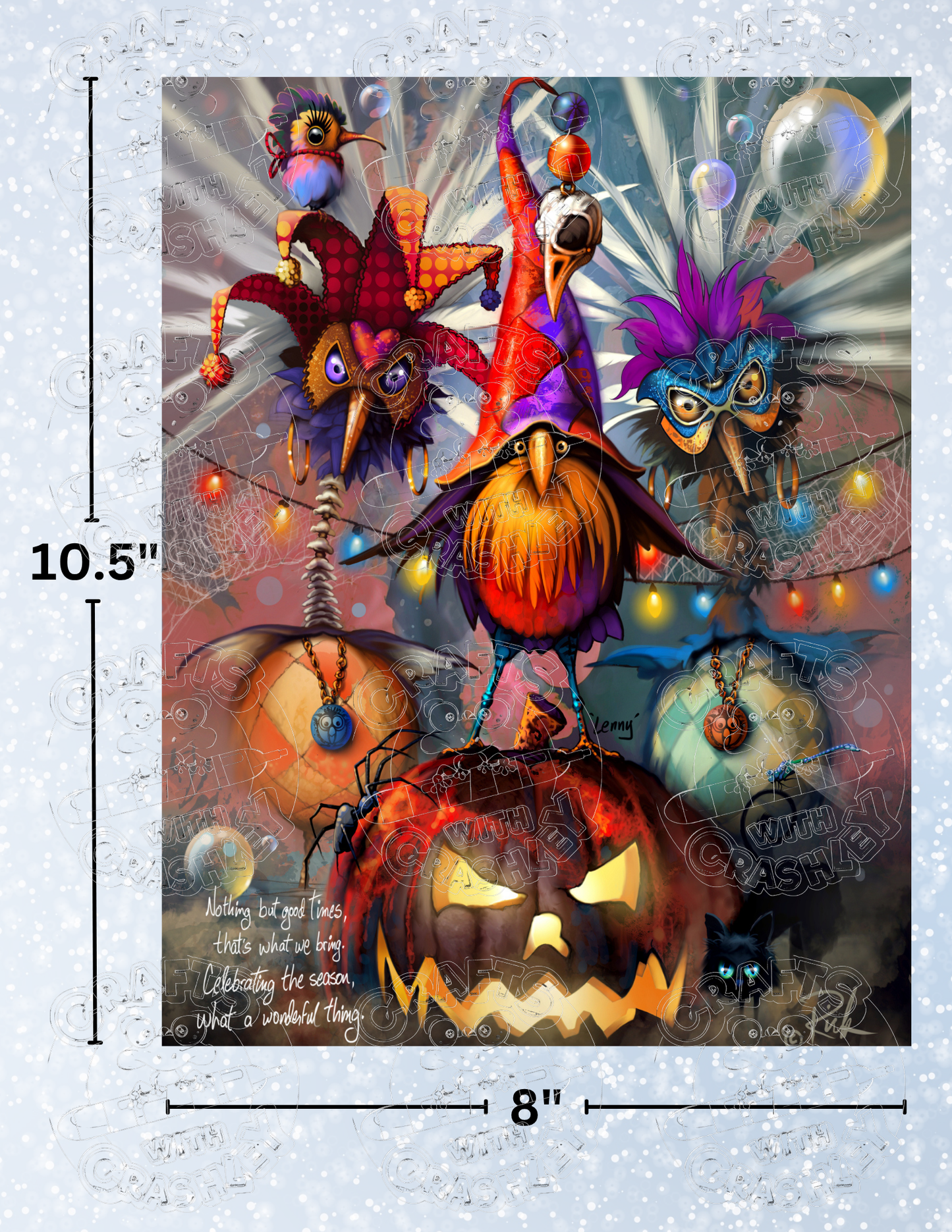 "Lenny... Pumpkin Master" by ©Richard Lorenz Premium Decorative Release Papers for Diamond Painting