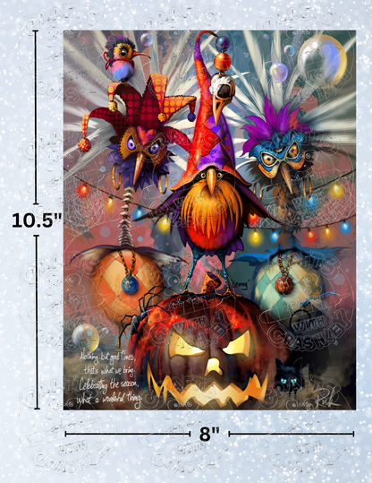 "Lenny... Pumpkin Master" by ©Richard Lorenz Premium Decorative Release Papers for Diamond Painting