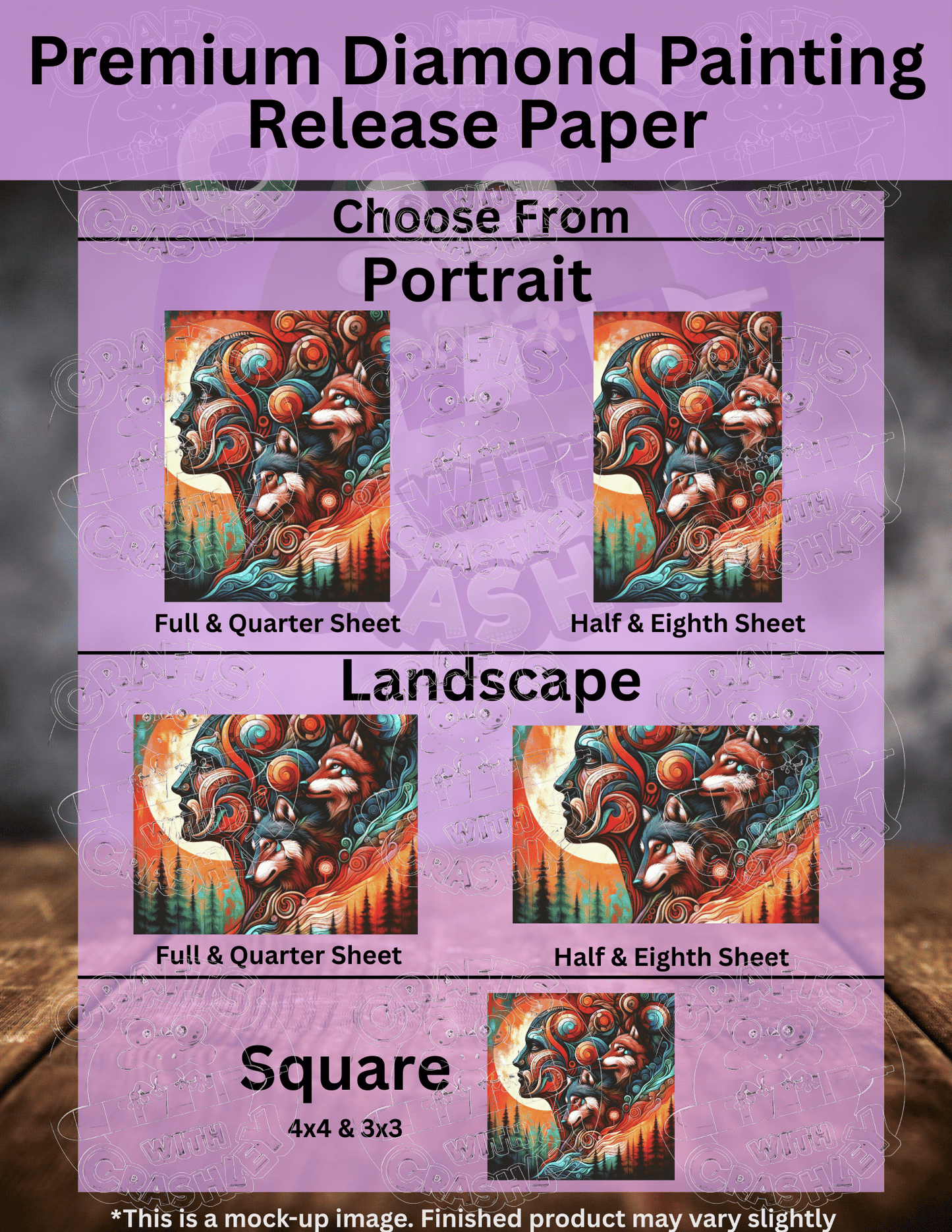 "Dreaming of Wolves" by ©Peggy Collins Premium Accessories for Diamond Painting