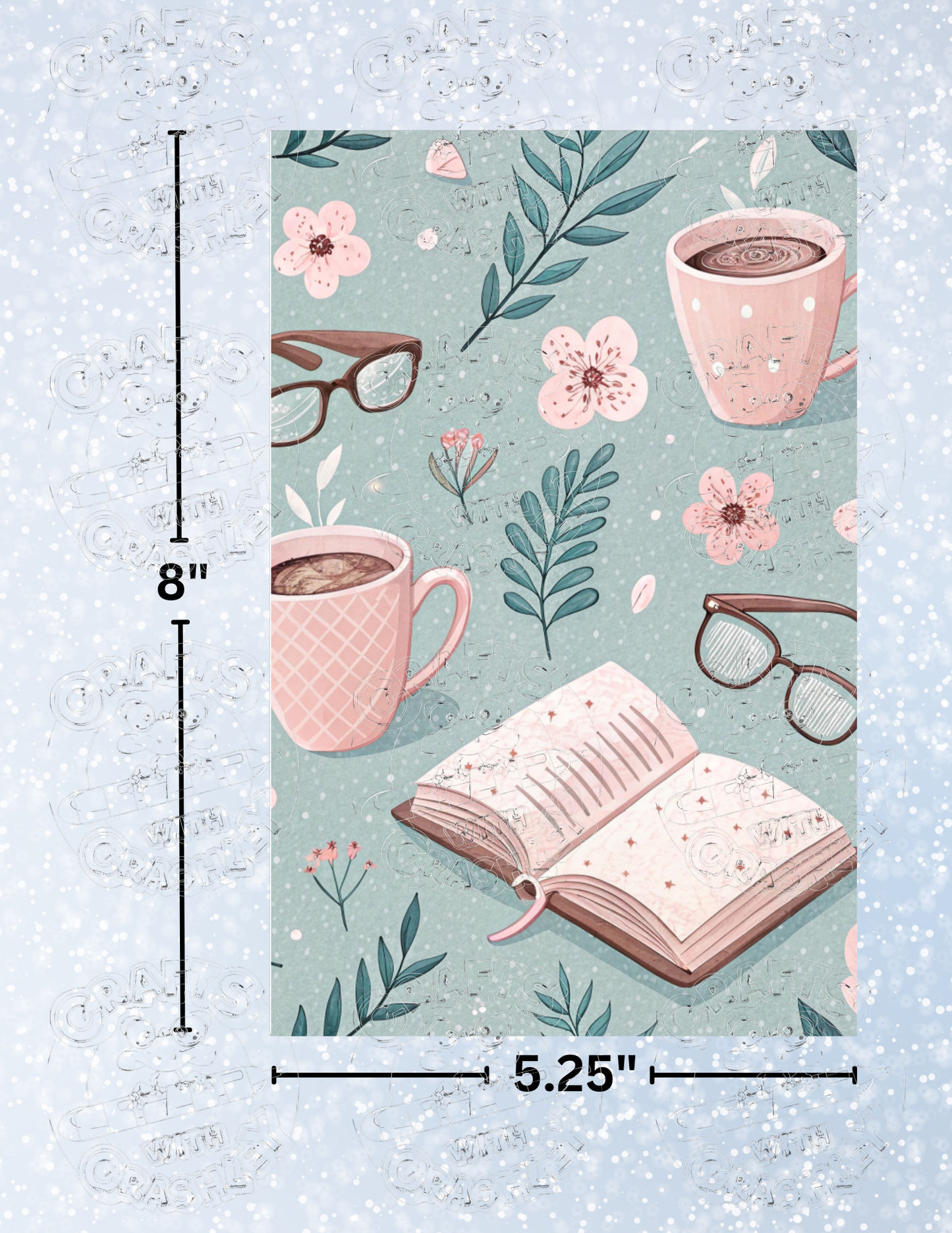 "Coffee & Books" Premium Decorative Release Papers for Diamond Painting