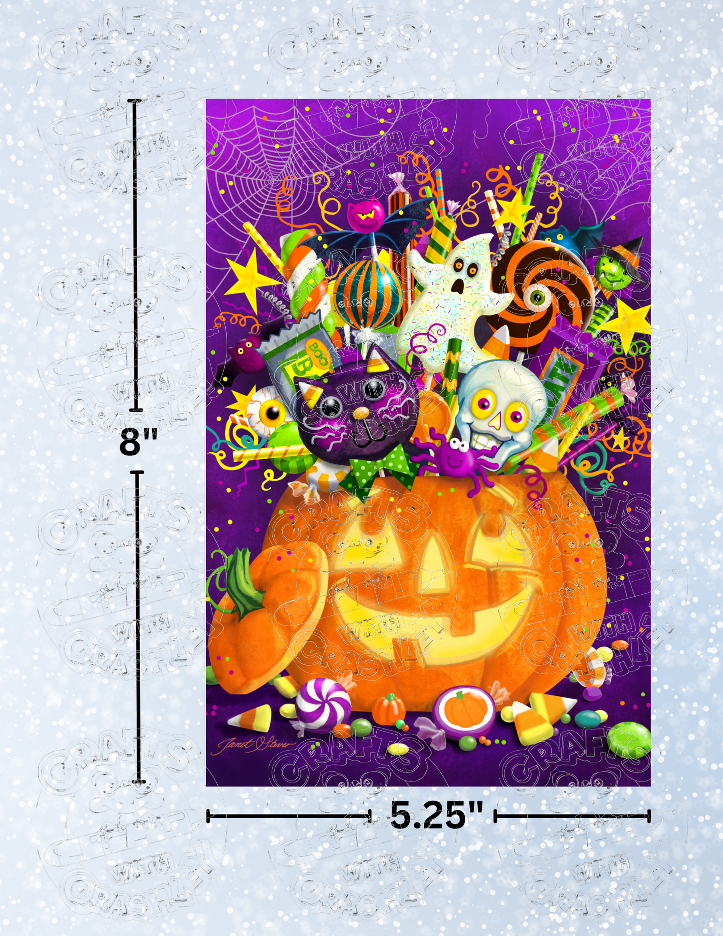 "Pumpkin Patch" by ©Janet Stever Premium Decorative Release Papers for Diamond Painting