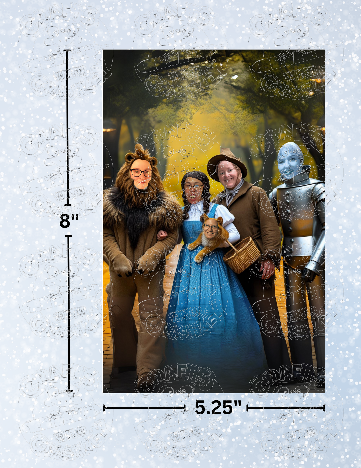 "There's No Place Like Friends" Premium Decorative Release Papers for Diamond Painting