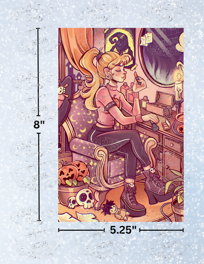 "Halloween Bedroom" by ©Mrs Butter D Premium Decorative Release Papers for Diamond Painting