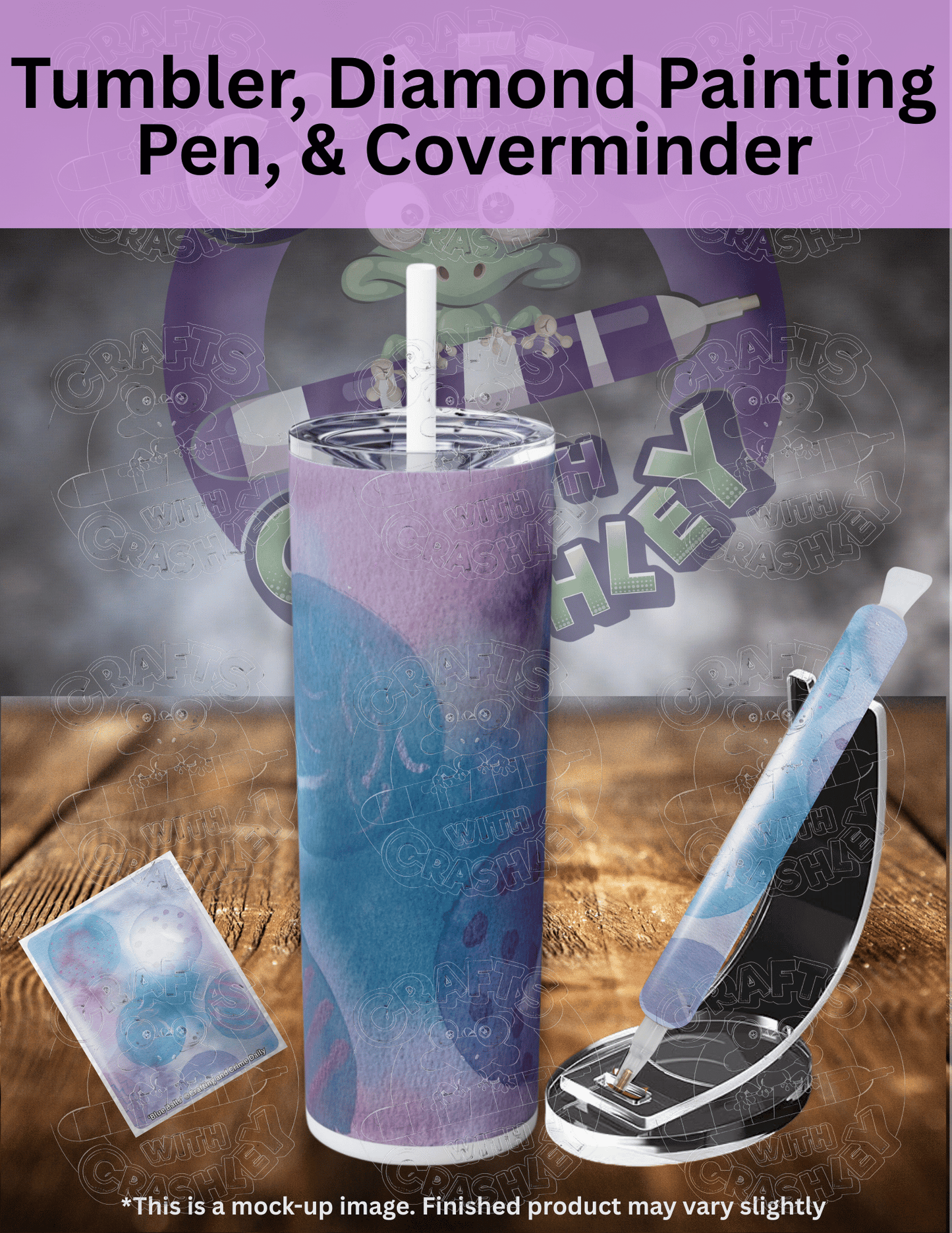 "Blue Balls" by ©Crafting & Crime Daily Premium Accessories for Diamond Painting