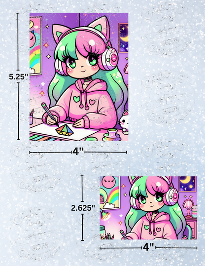 "The Diamond Painter" by ©Cocomarshmallow Decorative Diamond Painting Release Papers