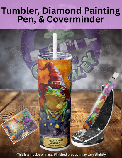 "Froggy Trouble Cauldron" by ©Catriona Crehan Premium Accessories for Diamond Painting