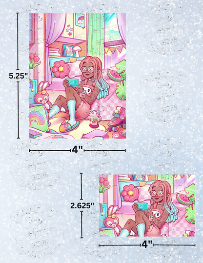 "Rainbow's Bedroom" by ©Mrs Butter D Decorative Diamond Painting Release Papers