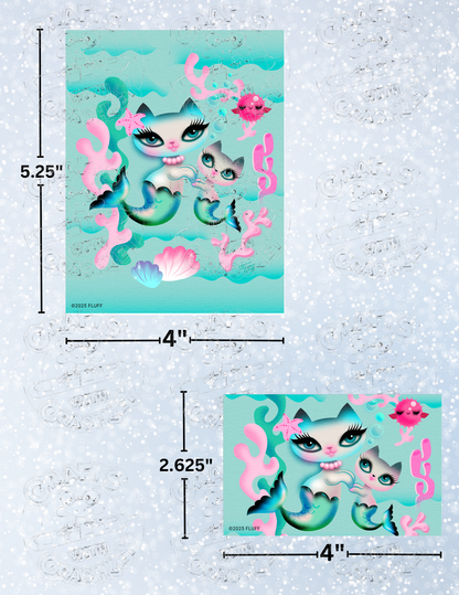 "Just Merkittens" By ©Miss Fluff Decorative Diamond Painting Release Papers