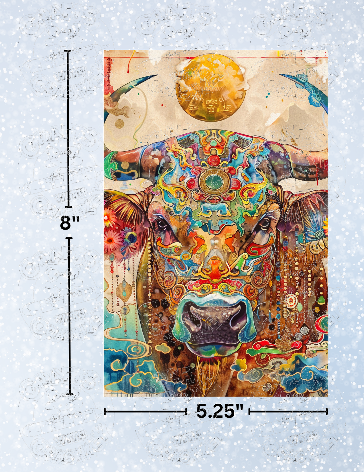 "Feeling Bullish" by ©Claudia McKinney Premium Decorative Release Papers for Diamond Painting